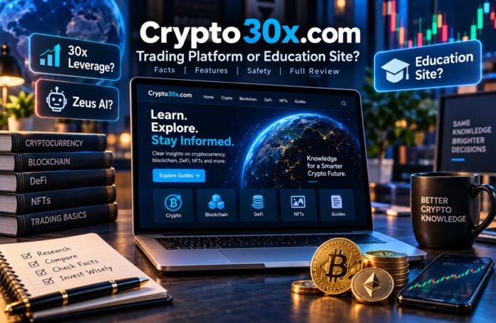 Crypto30x.com Review: Is It a Trading Platform or Crypto Education Site?
