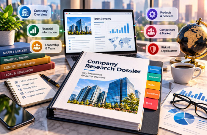 Research Dossier for Target Company: Sources, Analysis, and Best Practices
